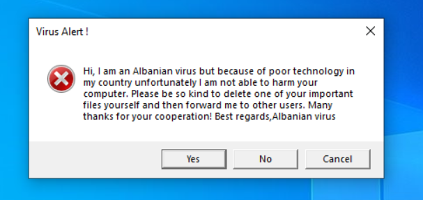 Albanian Virus Meme